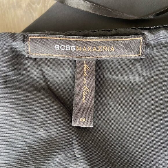 BCBGMaxAzria  TAFFETA SCALLOPED BABYDOLL MINI DRESS - Picture 16 of 16